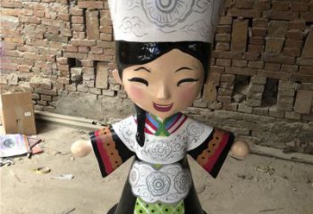 步行街京劇雕塑 游樂場民俗雕塑 鑄造唱戲雕塑