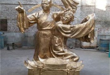 仿真京劇雕塑 現(xiàn)代唱戲雕塑 戶(hù)外民俗雕塑