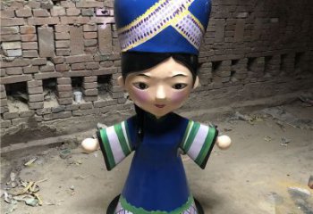 公園京劇雕塑 戶外民俗雕塑 抽象唱戲雕塑