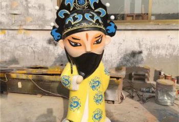 京劇雕塑 創(chuàng)意唱戲雕塑 公園民俗雕塑