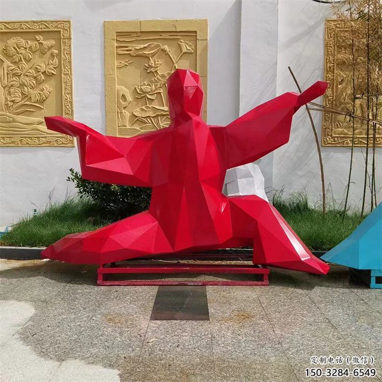武術(shù)雕塑 公園功夫雕塑 歐式練拳雕塑