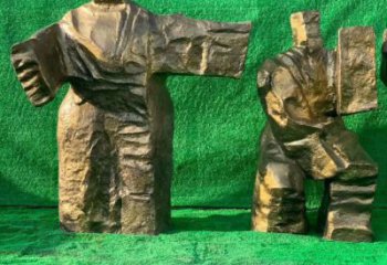 廣場武術雕塑 抽象功夫雕塑 烤漆練拳雕塑