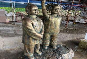 看書雕塑 景觀美陳人物雕塑 現代學生雕塑