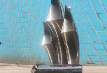 別墅區(qū)揚帆雕塑 仿真遠(yuǎn)航雕塑 大型風(fēng)帆雕塑