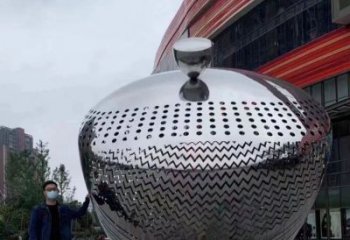 陀螺雕塑 仿真景觀雕塑 烤漆地標(biāo)雕塑