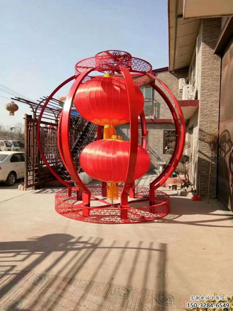 發(fā)光燈籠雕塑 歐式步行街雕塑 大型商場雕塑