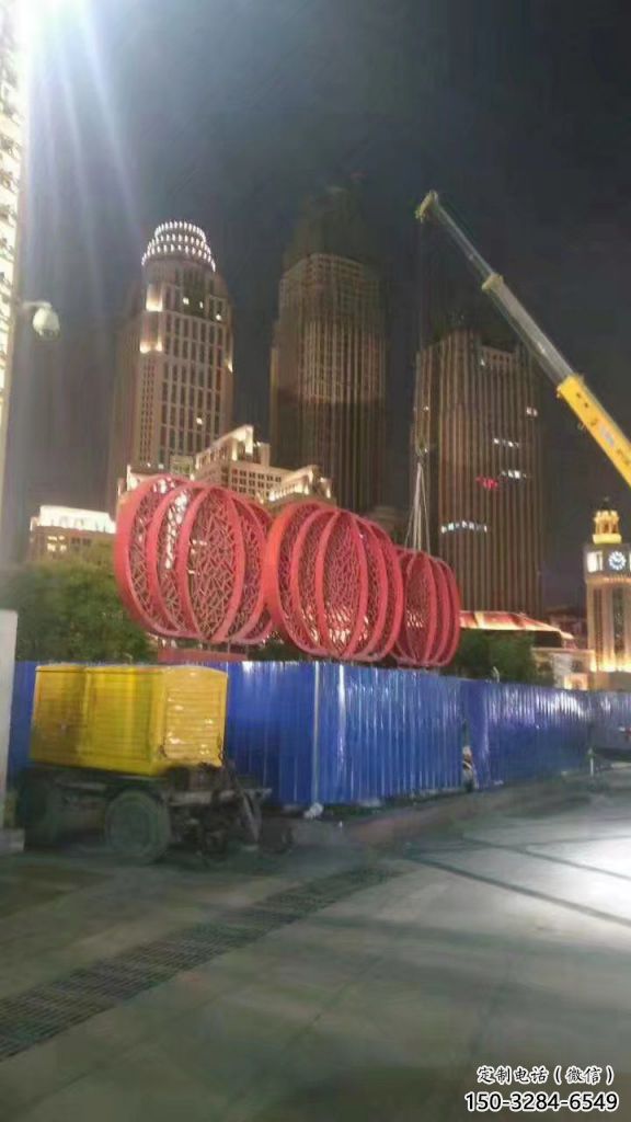 鑄造燈籠雕塑 中式村口雕塑 景觀雕塑