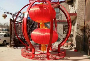 發光燈籠雕塑 歐式步行街雕塑 大型商場雕塑