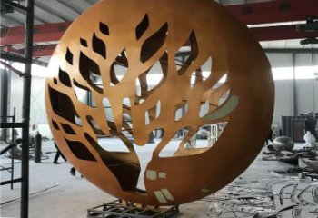 彩繪月牙雕塑 電鍍現(xiàn)代月亮牙雕塑 公園雕塑