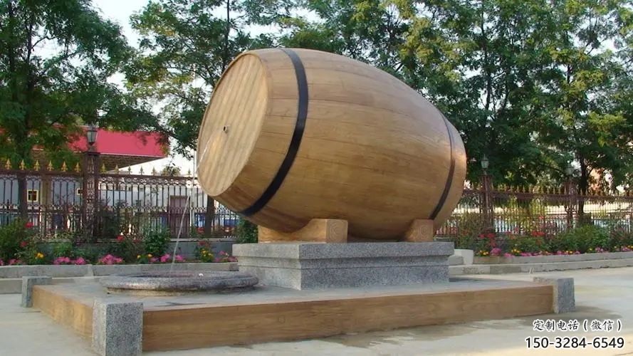 農(nóng)村酒壇子雕塑 抽象藝術(shù)酒壇雕塑 烤漆酒文化雕塑