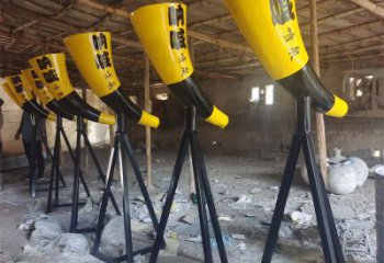 喇叭雕塑 抽象藝術(shù)雕塑 烤漆景觀雕塑