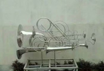 庭院喇叭雕塑 公園雕塑 鍛造景觀雕塑