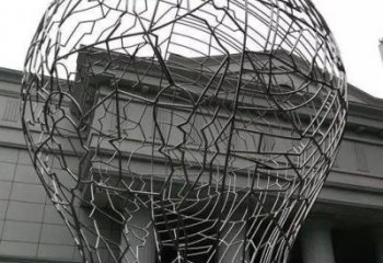 幾何燈泡雕塑 發光公園電燈泡雕塑 大門口燈具主題