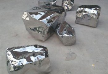 別墅區石塊雕塑 大型別墅區石頭雕塑 剪影景觀石雕塑