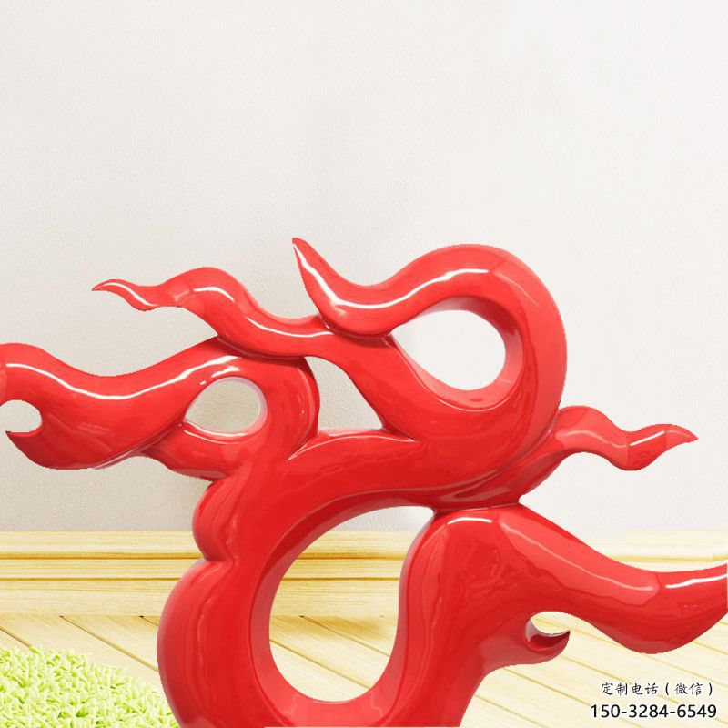 景觀火把雕塑 彩繪剪紙星火相傳主題 校園篝火雕塑