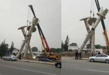 園林螺絲釘?shù)袼?大型器械雕塑 中式工業(yè)雕塑