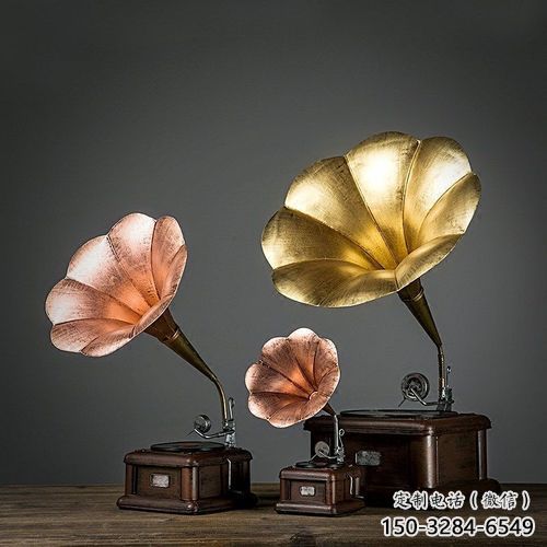 房地產(chǎn)麥克風(fēng)雕塑 剪影音樂雕塑 鍛造話筒雕塑