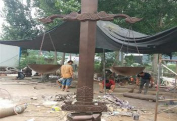 抽象天平雕塑 啞光天平秤雕塑 室內公平雕塑