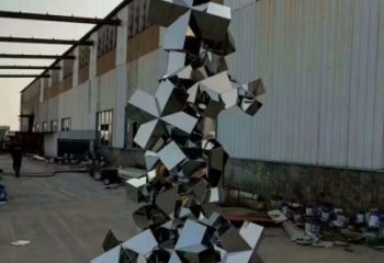 大型鵝卵石雕塑 鍛造發光空心石雕塑 房地產雕塑