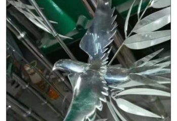 鏤空竹葉雕塑 噴水園林竹類雕塑 住宅小區植物雕塑