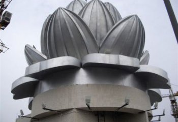 鍛造蓮花雕塑 景觀花卉雕塑 戶外水蓮花雕塑