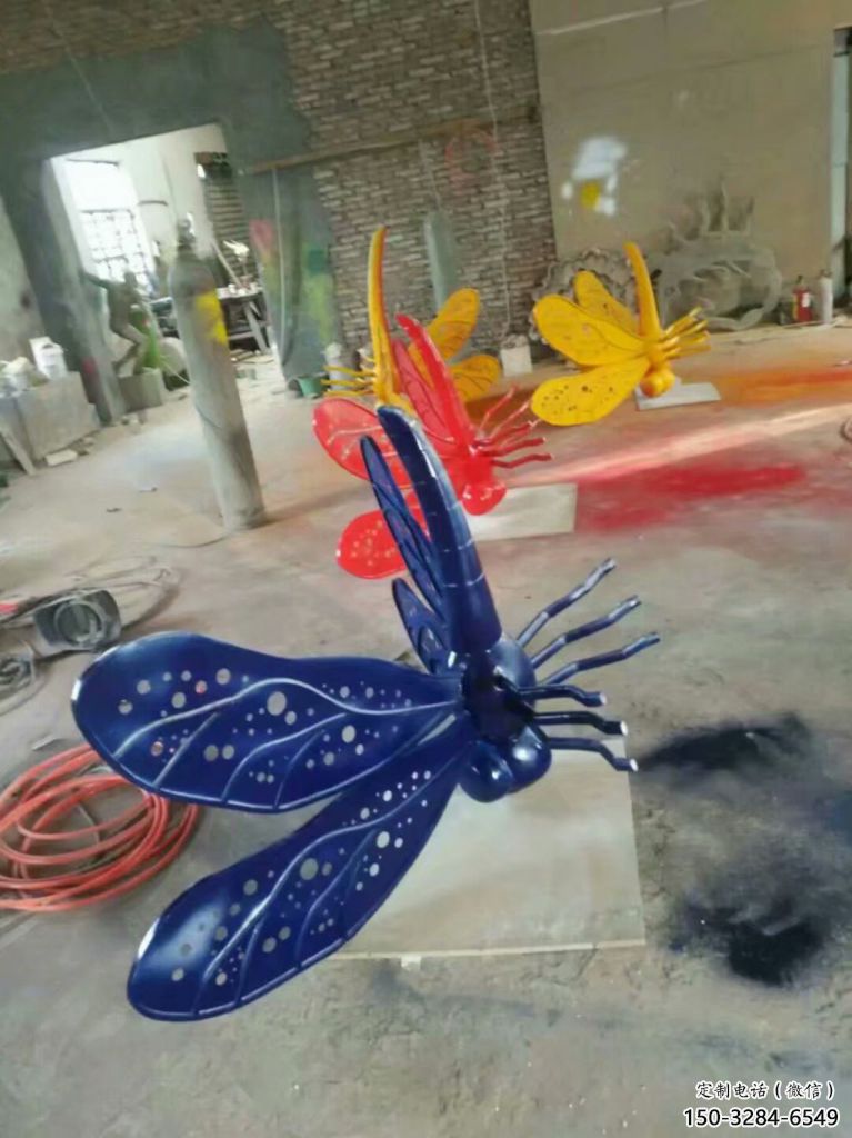 街頭蓮藕雕塑 大型別墅區雕塑 鋼管蓮科雕塑