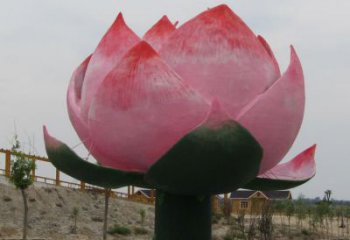 烤漆蓮花雕塑 鋼管水蓮花雕塑 室內花卉雕塑