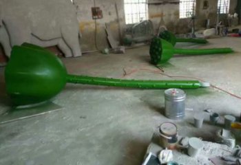 公園蓮藕雕塑 戶外蓮科雕塑 抽象雕塑