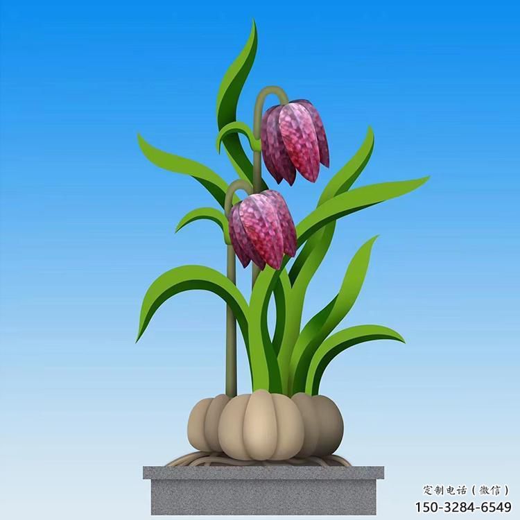 公園蘭花雕塑 創(chuàng)意企業(yè)雕塑 美陳玉蘭花雕塑
