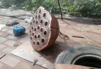 鋼管蓮蓬雕塑 異形噴水植物雕塑 農村雕塑