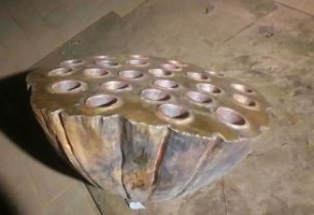 拉絲蓮蓬雕塑 鏤空創意雕塑 別墅區雕塑