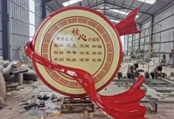 美陳戰(zhàn)鼓雕塑 異形噴水民族雕塑 酒店喜慶雕塑