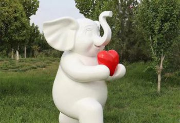 大象雕塑，街景小品，藝術(shù)玻璃鋼大象雕塑生產(chǎn)