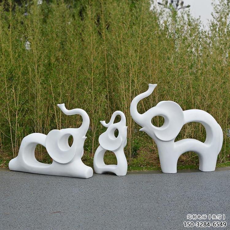 抽象大象雕塑精選，陸地擺件，公園大象雕塑制作