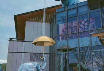 景區大象雕塑供給，動物美陳雕塑，卡通大象雕塑供求