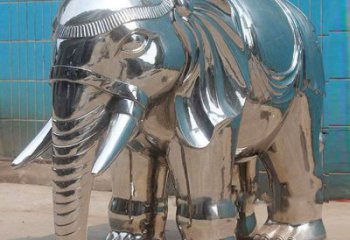 戶外大象雕塑通用，仿真藝術，景觀鏡面大象雕塑供應