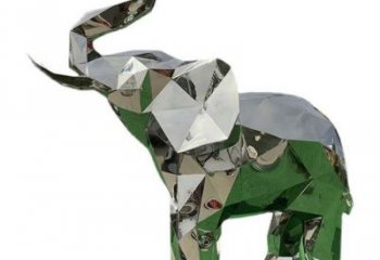 花園大象雕塑批發(fā)，標識雕塑，展示鏡面大象雕塑優(yōu)選