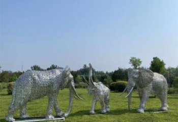 大象雕塑精品，景觀雕塑，房地產鏤空大象雕塑生產商