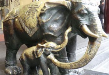 景觀大象雕塑生產，金屬構件，銅大象雕塑通用