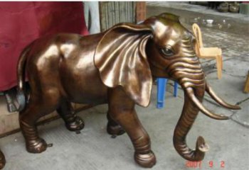 地產大象雕塑預定，露天雕塑，銅大象雕塑制作
