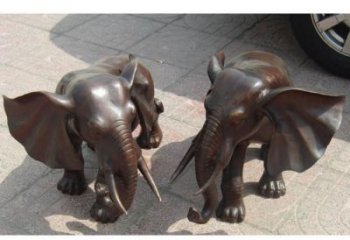 制作藝術大象雕塑選定，鑄銅工藝，紅銅大象雕塑預定