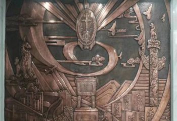 廣場浮雕定價，村標概念，鍛銅浮雕廠家選用