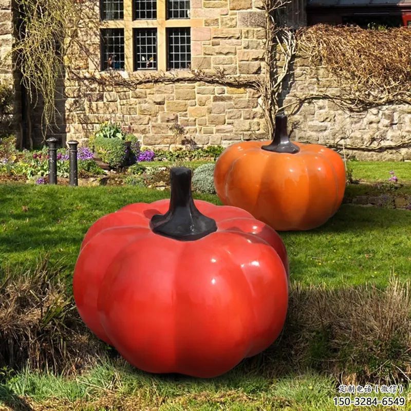 果籃雕塑制作，城市雕塑，景觀南瓜果籃雕塑專供