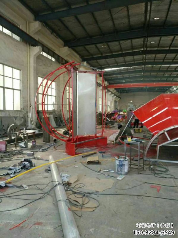 花朵花籃雕塑定價，村標概念，花朵花籃雕塑景觀選用