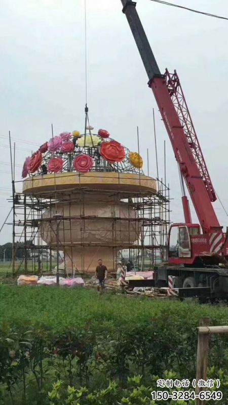 大型花籃雕塑預定，戶外雕塑，旅游區花籃雕塑特供