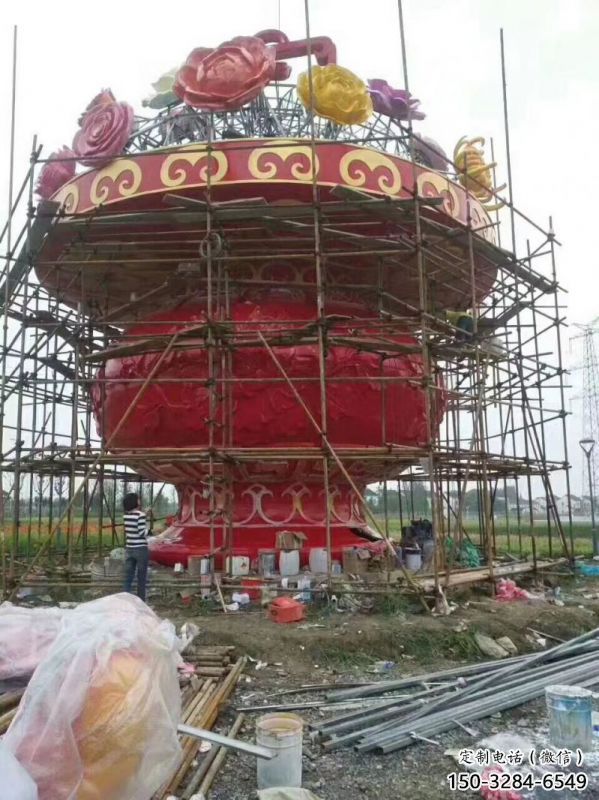 文化花籃雕塑定做，公園小品，旅游區花籃雕塑精選