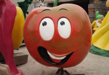 公園果籃雕塑定做，小區擺件，南瓜果籃雕塑制作