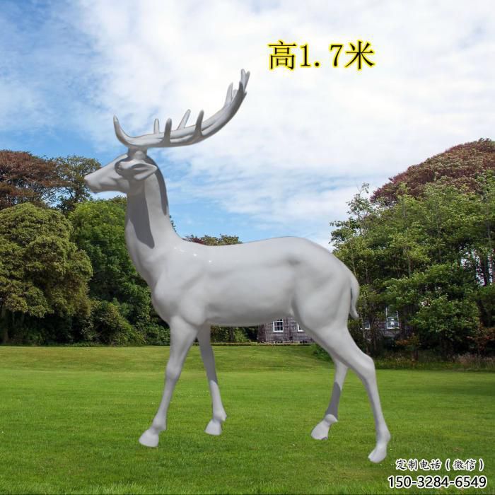 梅花鹿雕塑生產，動物雕塑，玻璃鋼梅花鹿雕塑定制