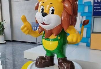 創意設計卡通獅子雕塑廠家，動漫元素設計理念