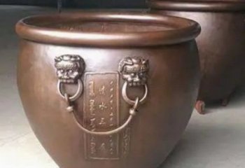 景觀雕塑紫銅缸